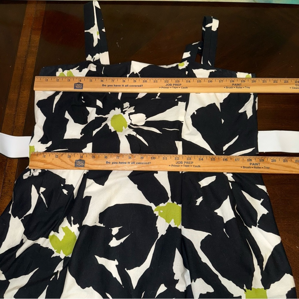 Jessica Howard Vintage Black White Fit & Flare Dress Belted Y2K - Picture 7 of 7